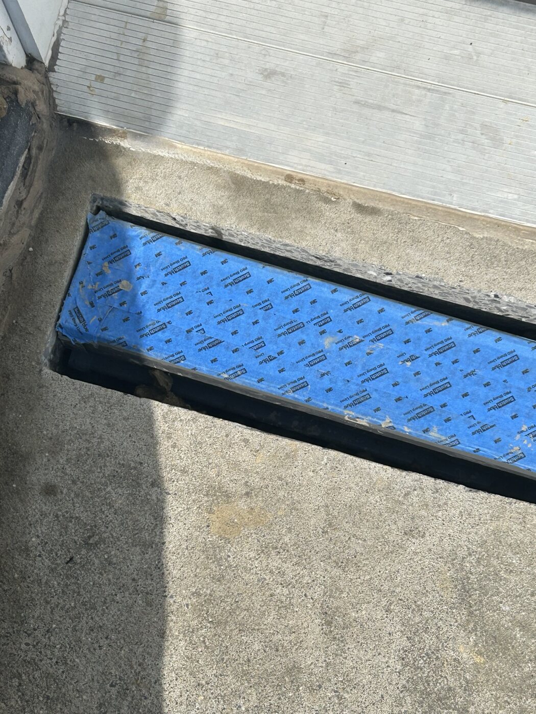 Finished channel drain detail