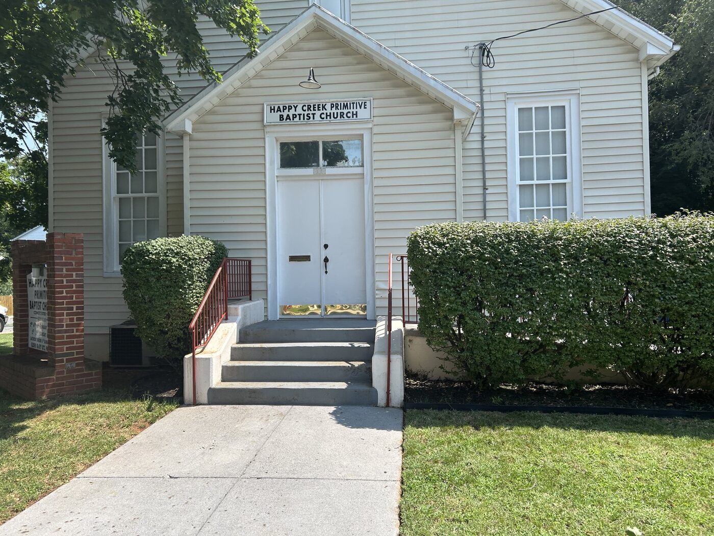 Completed front entrance and grounds