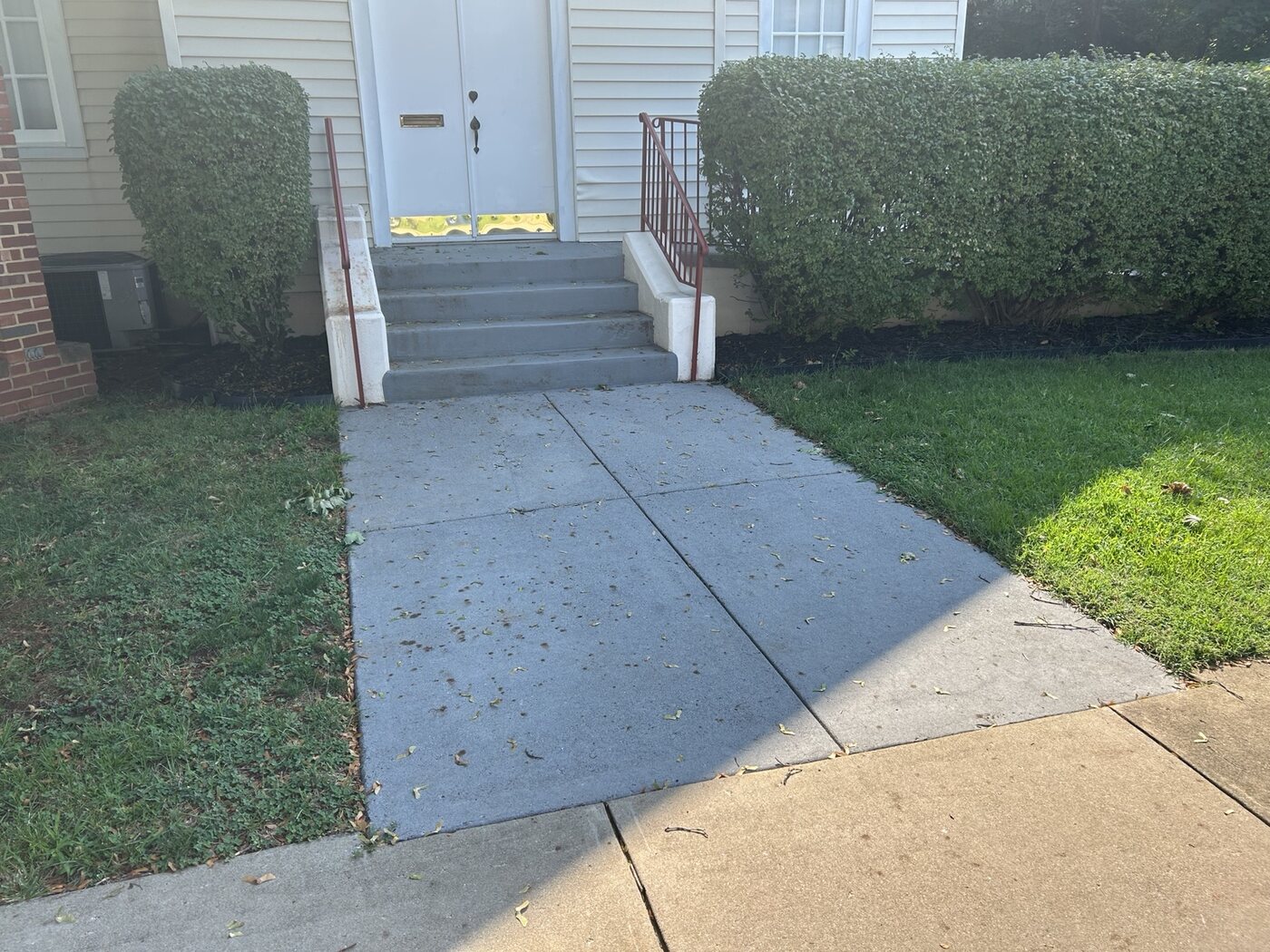 Front entrance and landscaping