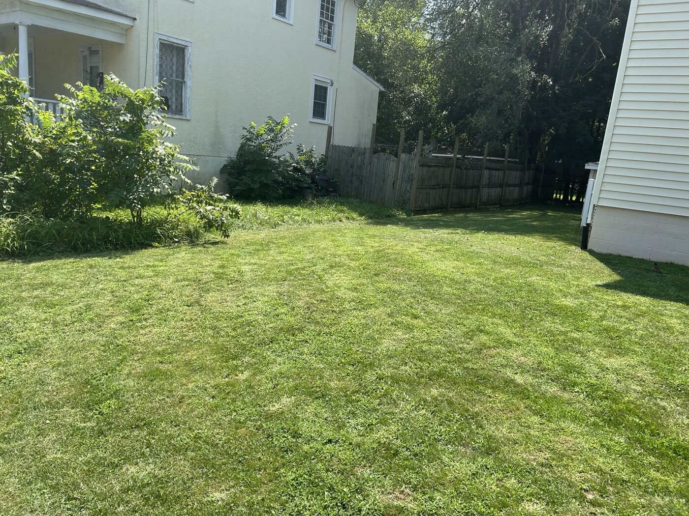 Landscaping around the church grounds